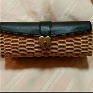 Authentic Juicy Couture Wicker/Black purse